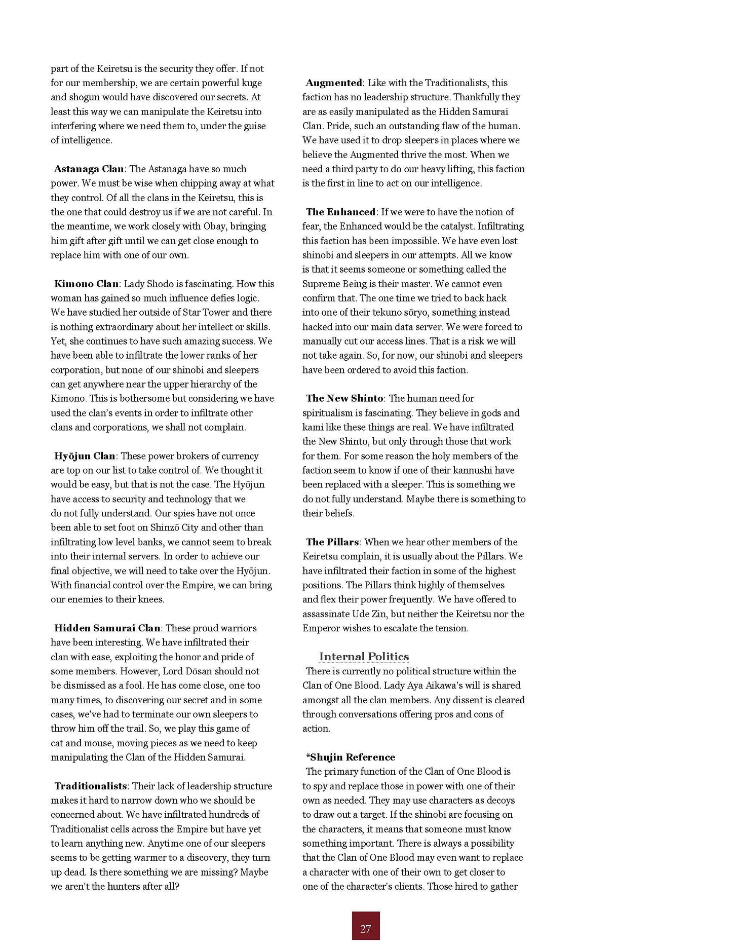 Katana-Ra: Power and Politics (PDF)